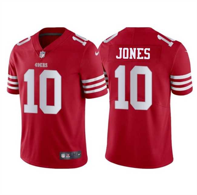 Youth San Francisco 49ers #10 Mac Jones Red 2025 Vapor Untouchable Limited Stitched Jersey Dzhi